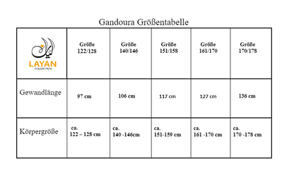 Gandoura Saphirblau